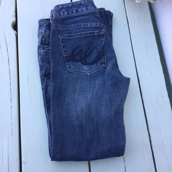 Express Estela Boot Cat Womens Dark Blue Women’s Denim Jeans Size 6s - Picture 1 of 8